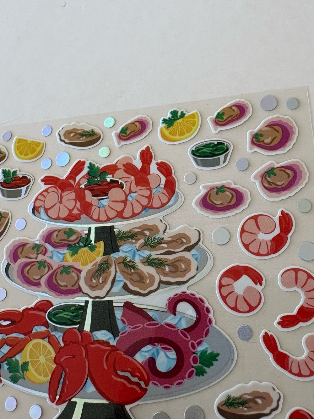 Grocery-Themed Sticker Sheet — Pasta, Sardines, Tomatoes & Rose Lemonade - Picture 4 of 13